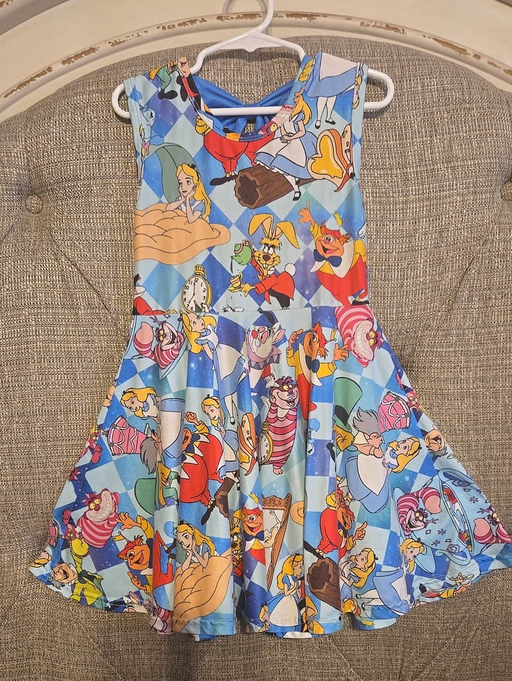 3t Alice In Wonderland Print Girls' Twirl Dress